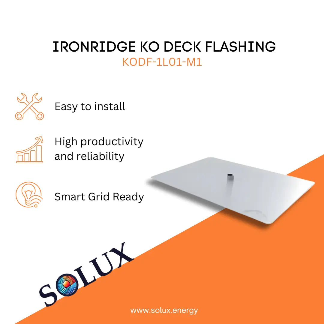 This is an image of Deck Flashing Ironridge Knockout (KODF-1L01-M1)